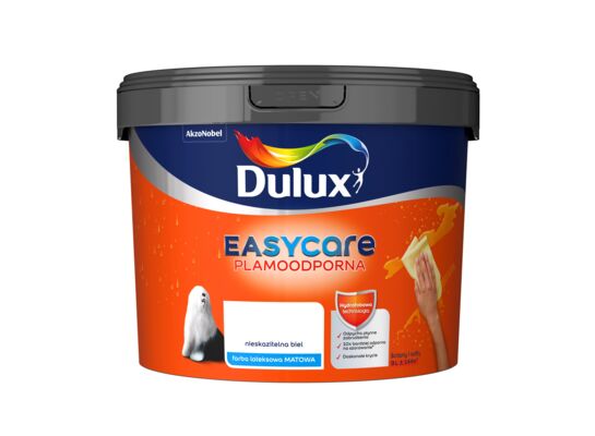 Farba lateksowa EasyCare Plamoodporna Nieskazitelna Biel 9 l Dulux
