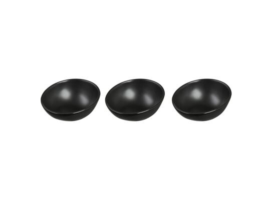 Salaterki Salsa 3 sztuki 7,5 cm czarny AMBITION