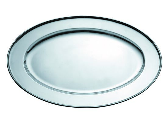 Patera metalowa owalna