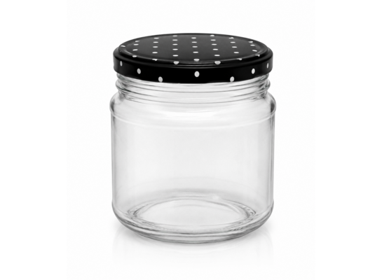 Słoik 210 ml wieczko kropki 6 szt.