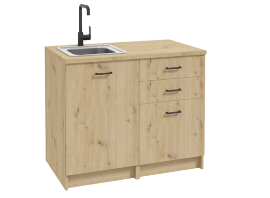 Szafka kuchenna Clever D100 82 x 59 2D2S dąb artisan