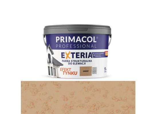 Elewacyjna farba strukturalna Exteria kawowy 9 l