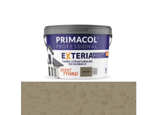 Elewacyjna farba strukturalna Exteria caffe latte 9 l