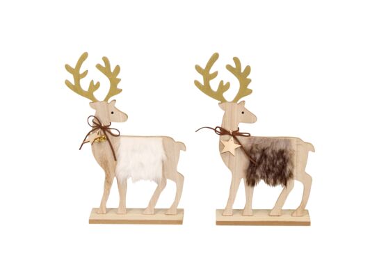 Figurka z MDF renifer 22 x 6 x 31 cm C/2