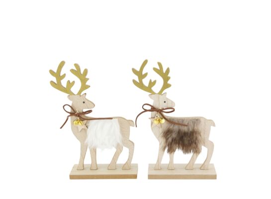 Figurka z MDF renifer 14,5 x 5 x 21 cm C/2