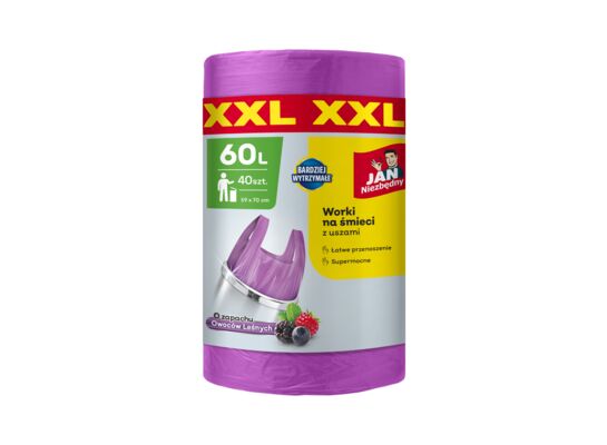 Worki na śmieci T-shirt Smart XL 60 l 40 sztuk Jan Niezbędny