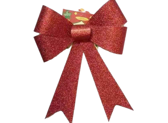 Kokarda brokatowa 40 cm czerwona