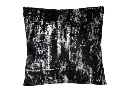Poszewka Dore 45 x 45 cm czarno-srebrny