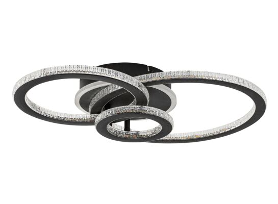 Lampa sufitowa Maziar LED 40 W czarna 3000-6500 K 52 x 35 cm czarny