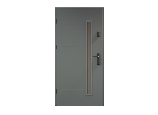 Drzwi zewnętrzne ARGO RAL 7024 antracyt 80L Radex