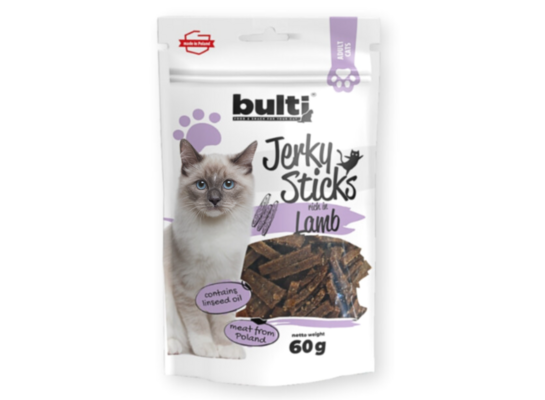 Przysmak dla kota z jagnięciną Jerky Sticks 60 g Bulti