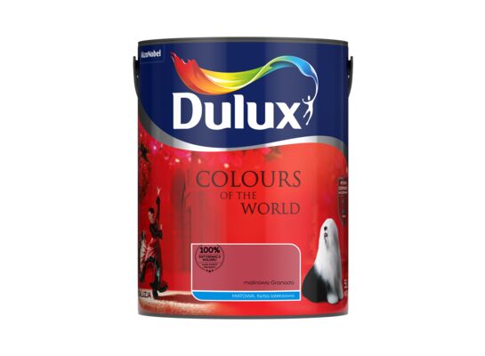 Farba lateksowa Dulux Kolory Świata Malinowa Granada 5 l
