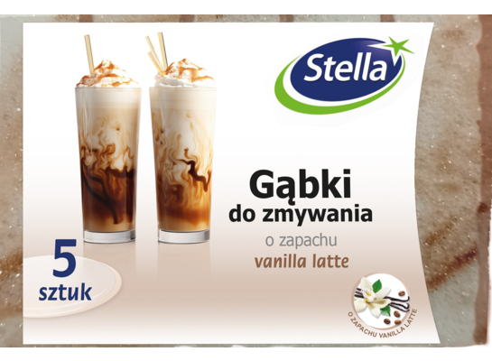 Gąbki do zmywania vanilla latte 5 sztuk