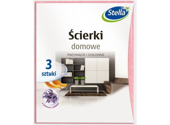 Ścierki domowe zapach LAWENDY 3 sztuki
