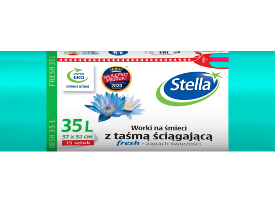 Worki na śmieci taśma FRESH 35 l 15 sztuk