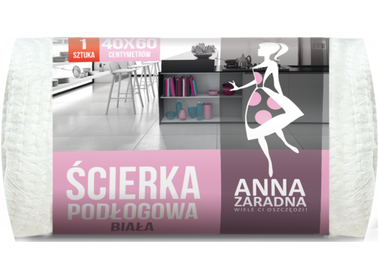 Ścierka podłogowa biała 40 x 60 cm