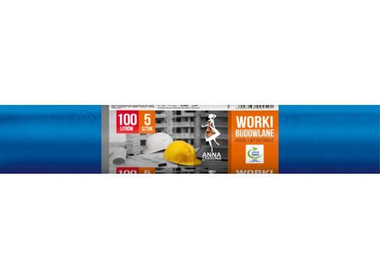Worki na odpady BUDOWLANE 100 l 5 sztuk