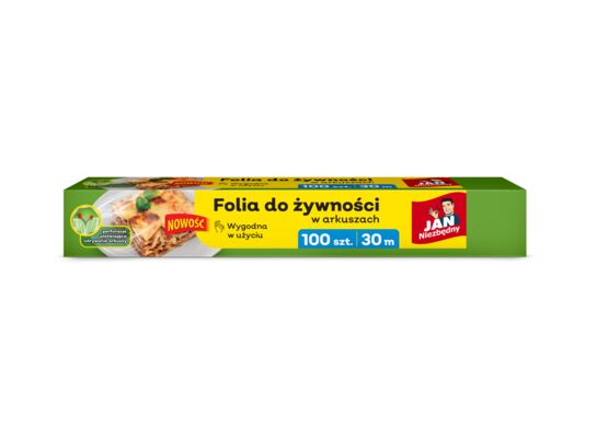 Folia do żywności w arkuszach 100 sztuk Jan Niezbędny