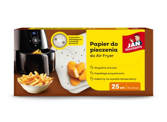 Papier do pieczenia Airfryer 25 sztuk Jan Niezbędny