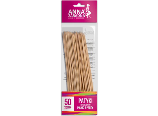 Patyki do szaszłyków 50 sztuk ANNA ZARADNA