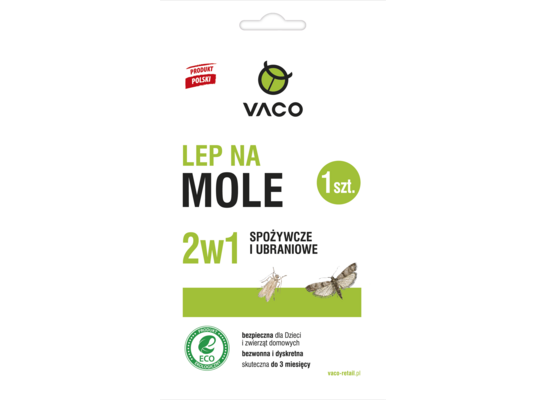 Lep na mole spożywcze i ubraniowe 2w1 1 sztuka VACO ECO