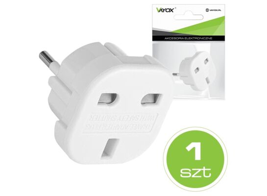Złącze AC wtyk PL- gniazdo UK (LB0036) VA0201 Vayox
