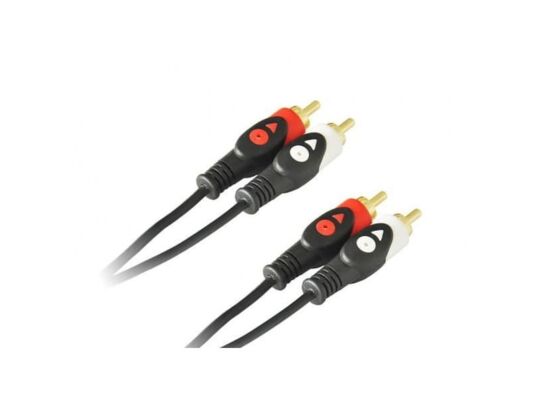 Kabel 2x RCA wtyk - 2x RCA wtyk 3m (LB0020) VA0159-3 Vayox
