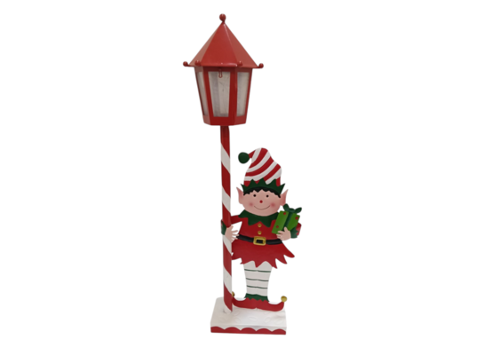 Dekoracja LED Dziewczynka z latarnią 63 cm