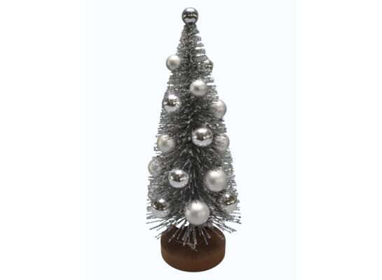 Figura ozdobna choinka z bombkami 40 cm