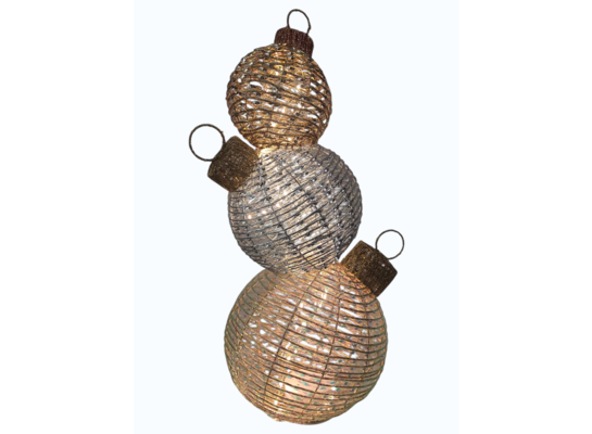 Figura ozdobna ruchoma - bombki LED 63 cm