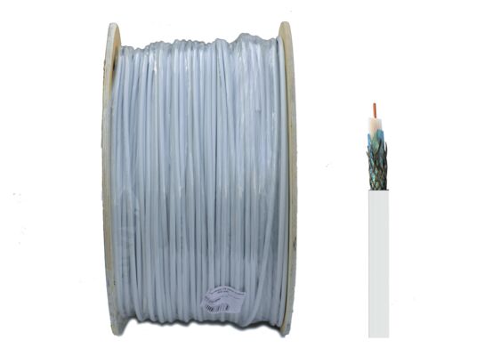 Przewód TV SAT YWD x PEK 75-1,05/5 Biały AKS Zielonka