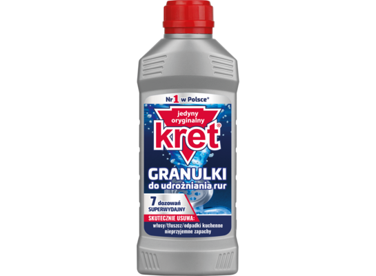 Granulki do udrożniania rur 280 g KRET