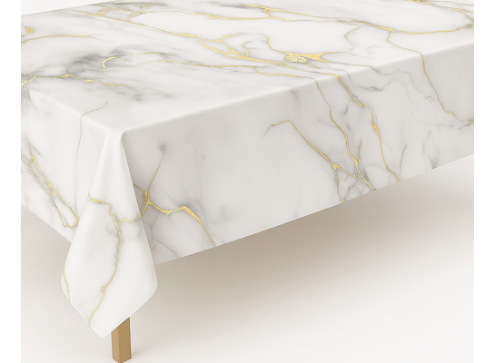 Cerata PVC marmur biały 137 cm 20 mb