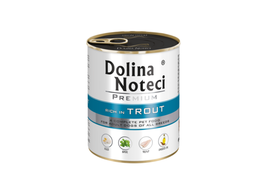 Karma mokra dla psa z pstrągiem 800 g Dolina Noteci