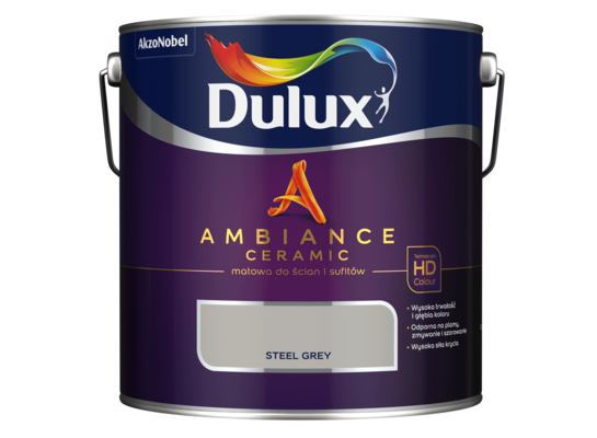 Farba ceramiczna AMBIANCE CERAMIC Steel Grey 2 2,5 l Dulux