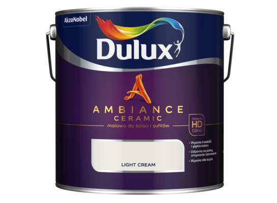 Farba ceramiczna AMBIANCE CERAMIC Light Cream 2,5 l Dulux