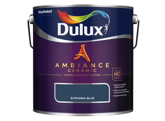 Farba ceramiczna AMBIANCE CERAMIC Euphoria Blue 2,5 l Dulux