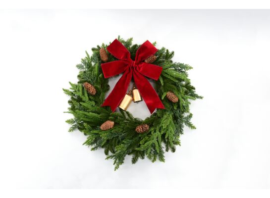 Kwiat sztuczny wianek ozdobny 60 cm