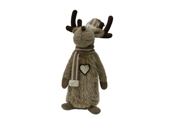 Figura tekstylna renifer stojący wys. 60 cm