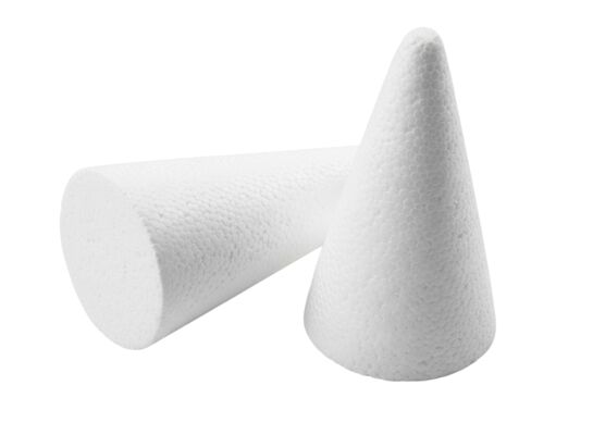 Stożki do zdobienia styropian 25 cm 2 sztuki