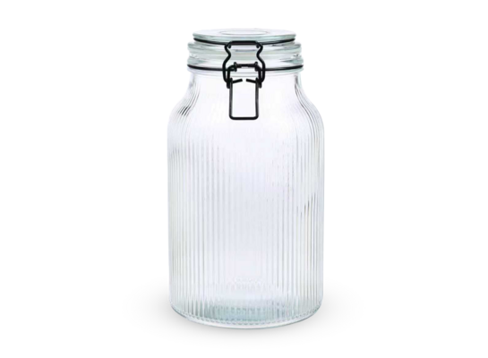 Słój z klamrą prążki 2,1 l TR-116