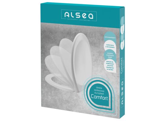 Deska sedesowa duroplast COMFORT 00950 biała Alsea