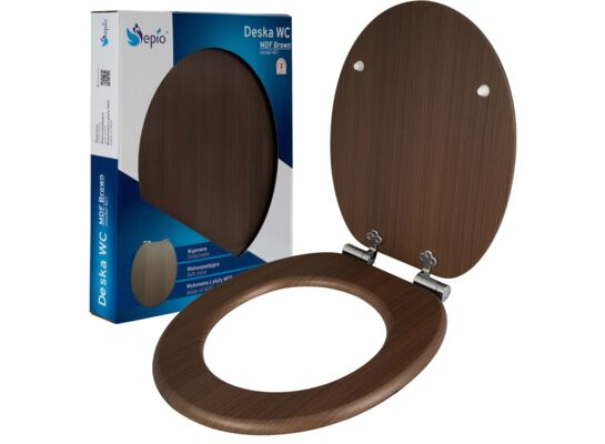 Deska WC Model 401 MDF brązowy