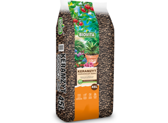 Keramzyt ogrodniczy Agro 45 l 8 - 16 mm BIOVITA