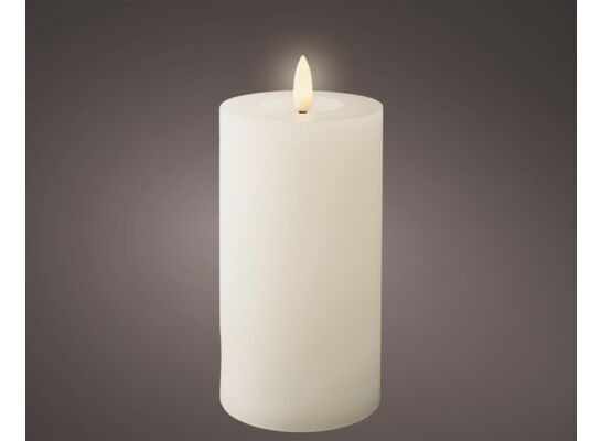 Świeca woskowa LED z efektem naturalnego płomienia 15 cm