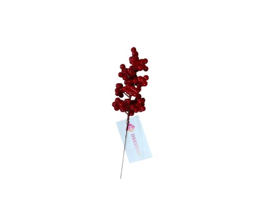 Gałązka świąteczna jarzębina 26 cm