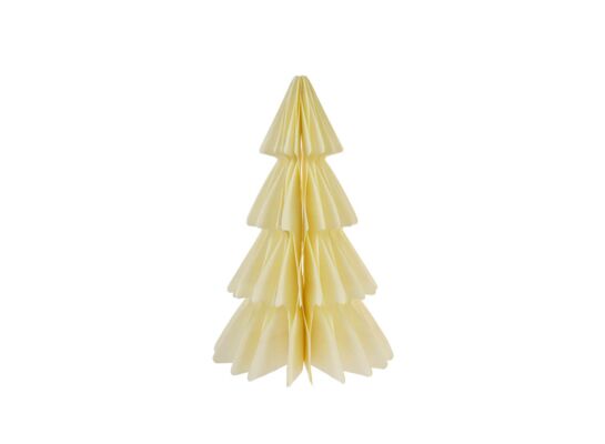 Choinka kremowa papierowa dekoracja 25 cm