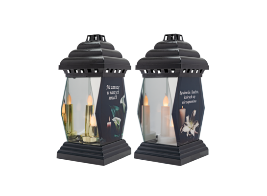 Lampion kalie M trzy świece mix