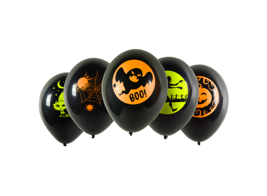 Balony z neonowym nadrukiem 5 szt.