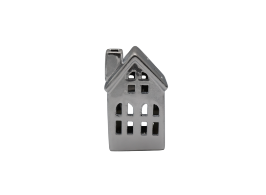 Domek ceramiczny sugar silver na t-light mały